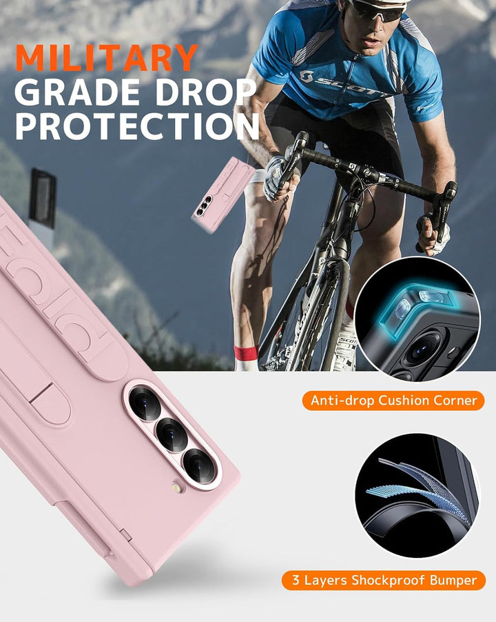 NINKI für Samsung Galaxy Z fold 7 Hülle mit Stift, fold7 case mit Privacy Screen, Scharnier fold7 sc