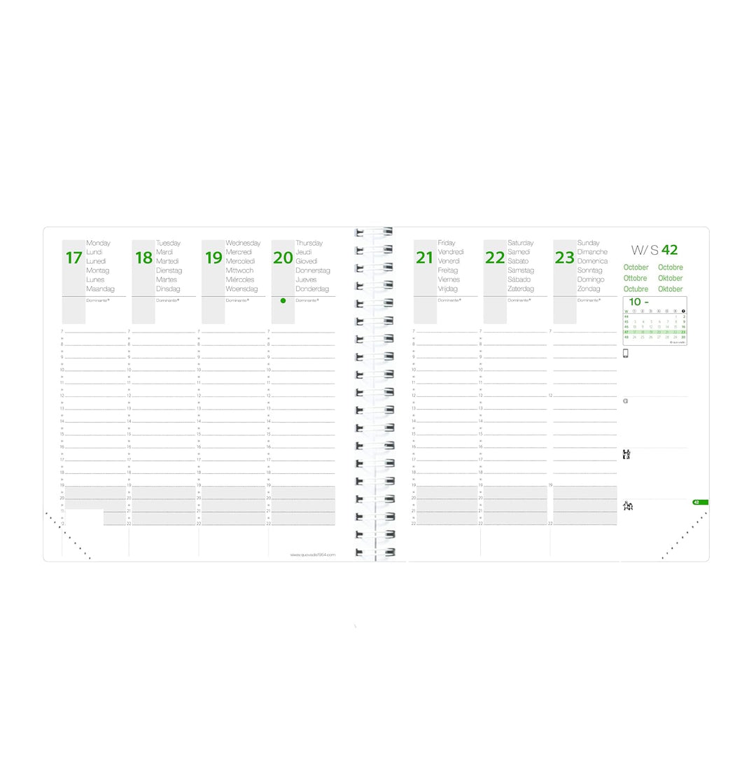 TIME&amp;LIFE Medium vz ML silber El 2027: Kalender im Taschenformat, Spiralbindung