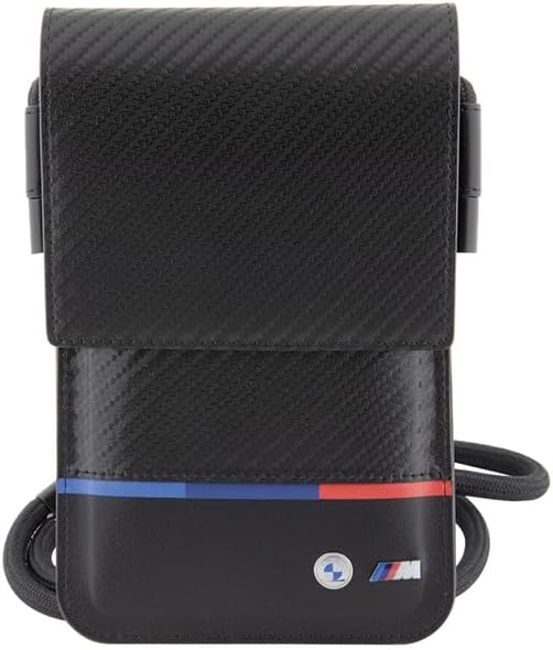 BMW Tasche BMOWBPUCARTCBK Geldbörse Bag Schwarz Carbon Tricolor Line