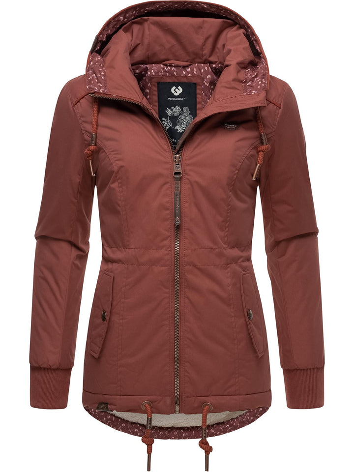 Ragwear Damen Winterjacke Outdoorjacke wasserdicht mit Kapuze YM-Danka XS-6XL L Terracotta022, L Ter
