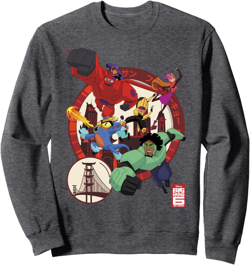 Disney Big Hero 6 TV Series Team Circle Portrait Sweatshirt