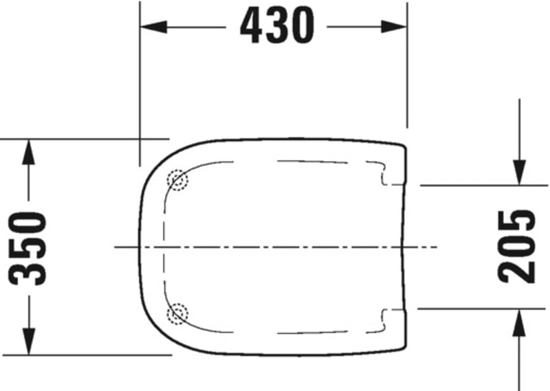 Duravit WC-Sitz D-Code Compact, Toilettendeckel aus Urea-Duroplast, Klodeckel mit Edelstahl Scharnie