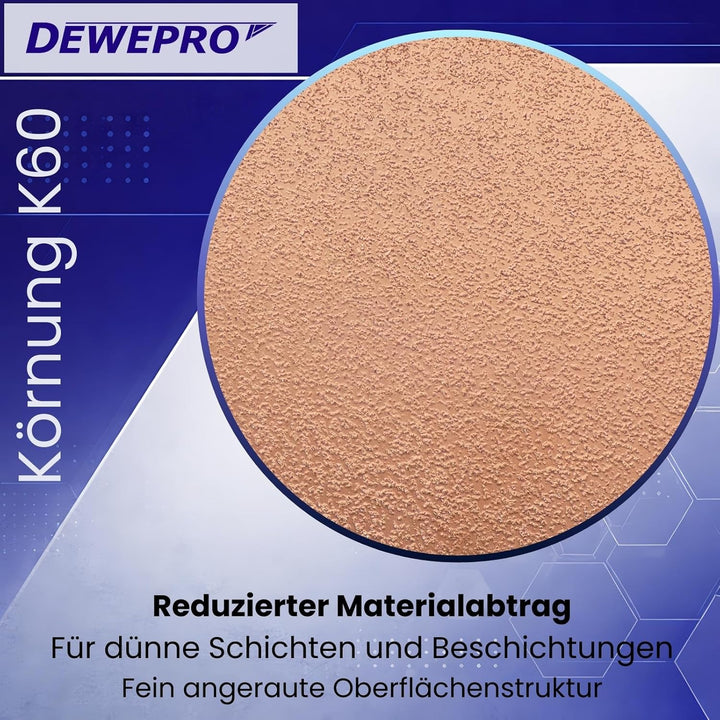 DEWEPRO® Hartmetall-Schleifbrett aus Wolfram Karbid mit abgewinkelter Seite und 2-Komponentengriff -