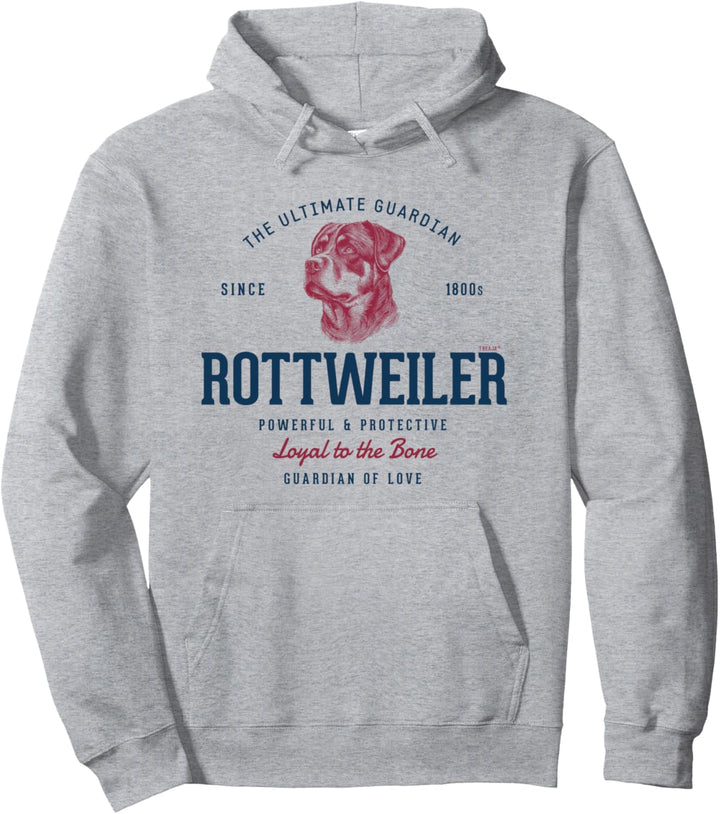 Retro-styled Vintage Rottweiler Pullover Hoodie