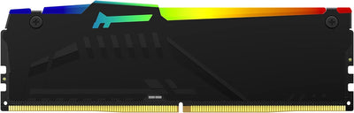Kingston Fury Beast Schwarz RGB XMP DDR5 64GB 5200MT/s CL40 DIMM Desktop Speicher (Kit mit 4) - KF55