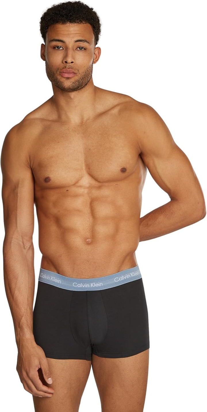 Calvin Klein Herren Low Rise Trunk S Black (B- Ink, Ash, Troposphere), S Black (B- Ink, Ash, Troposp