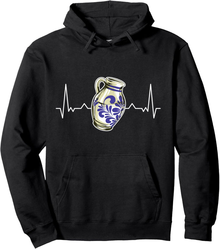 Bembel Herzschlag Apfelwein Bembel Krug Äppelwoi Äppler Pullover Hoodie