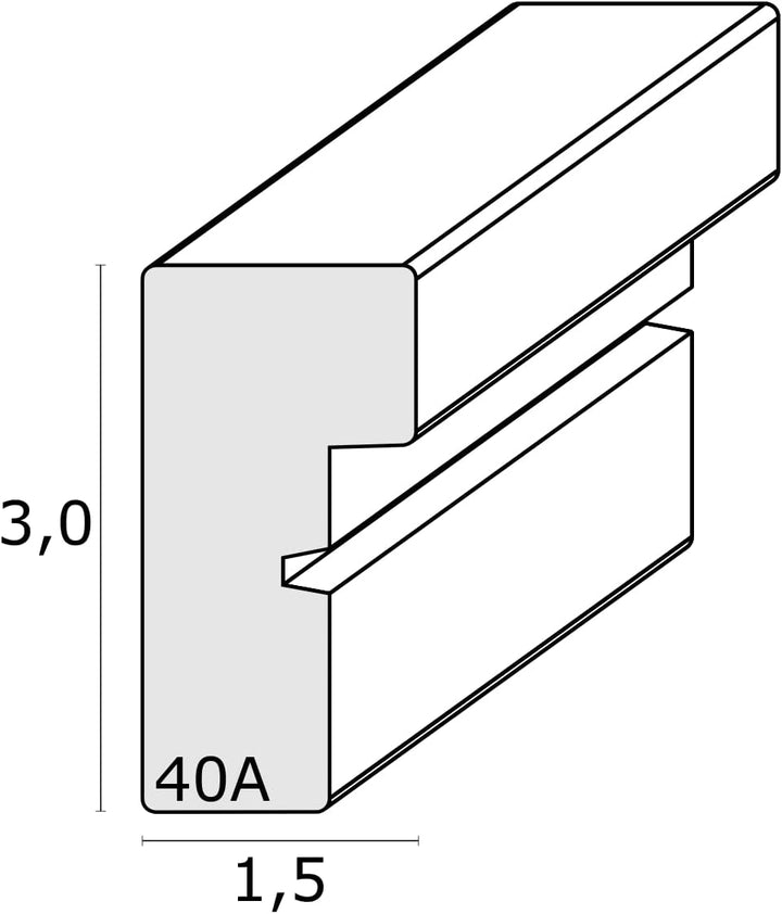 Deknudt Frames Bilderrahmen Fotorahmen, Grösse: 49.53 cm x 69.34 cm, Farbe: weiss