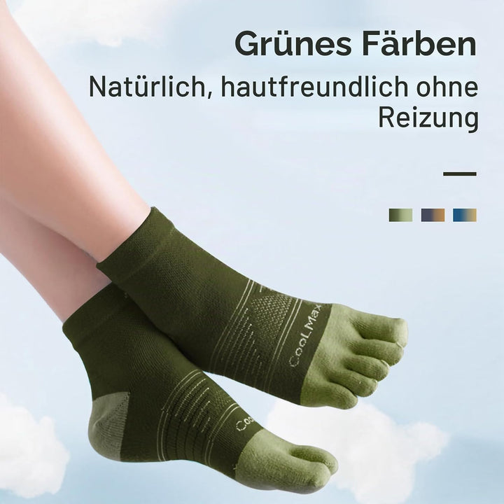 Zehensocken für Frauen Männer Coolmax Laufsocken 5 Fingersocken athletische Zehensocken 3 Paar 35-38