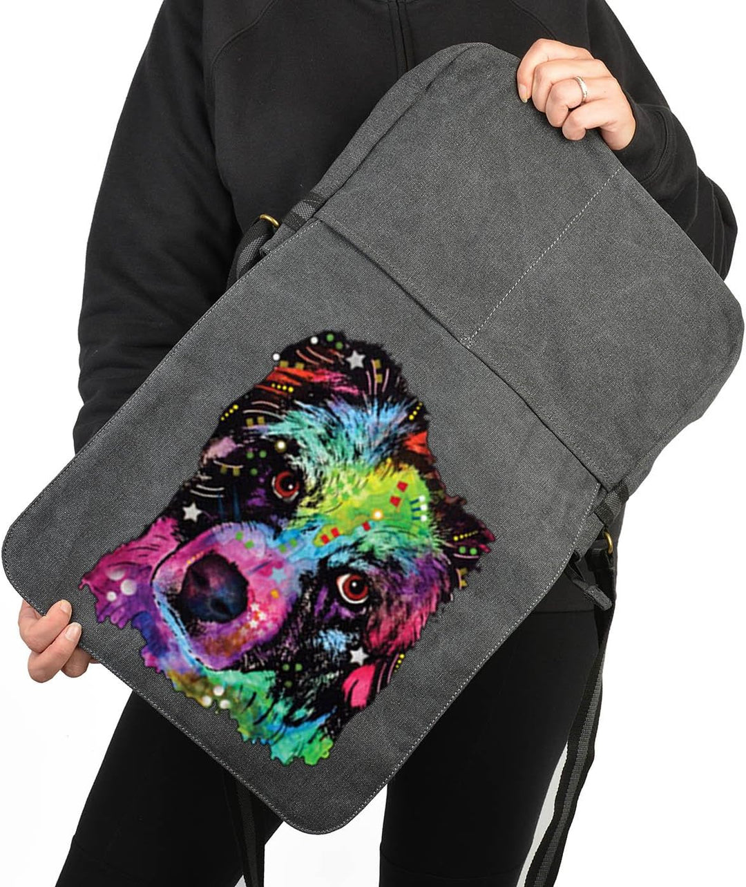 Aussie Hunde Vintage Canvas Tasche für den Hundefreund - Geschenkidee Weihnachten Geschenk Geburtsta