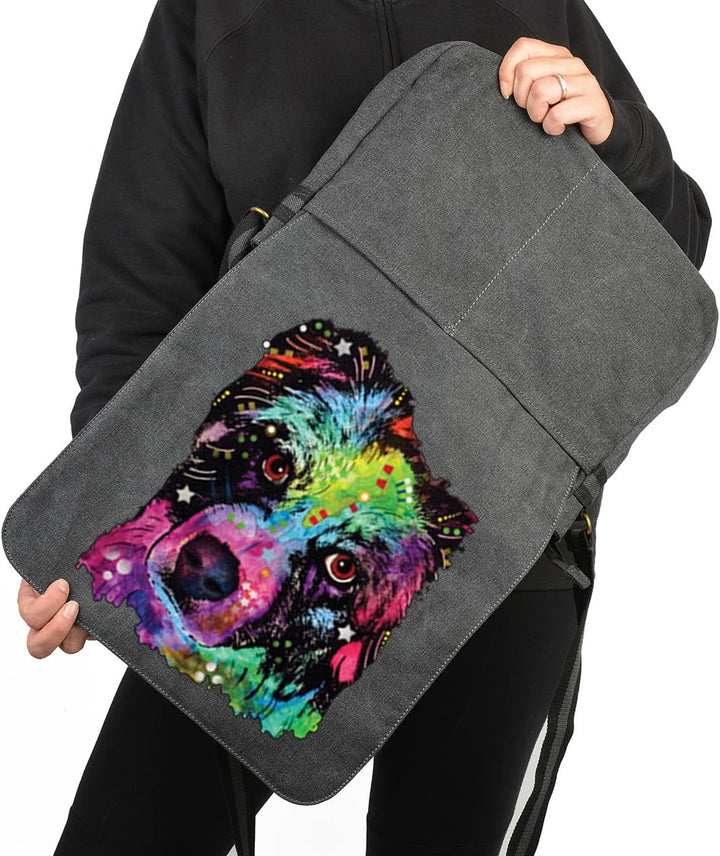 Aussie Hunde Vintage Canvas Tasche für den Hundefreund - Geschenkidee Weihnachten Geschenk Geburtsta