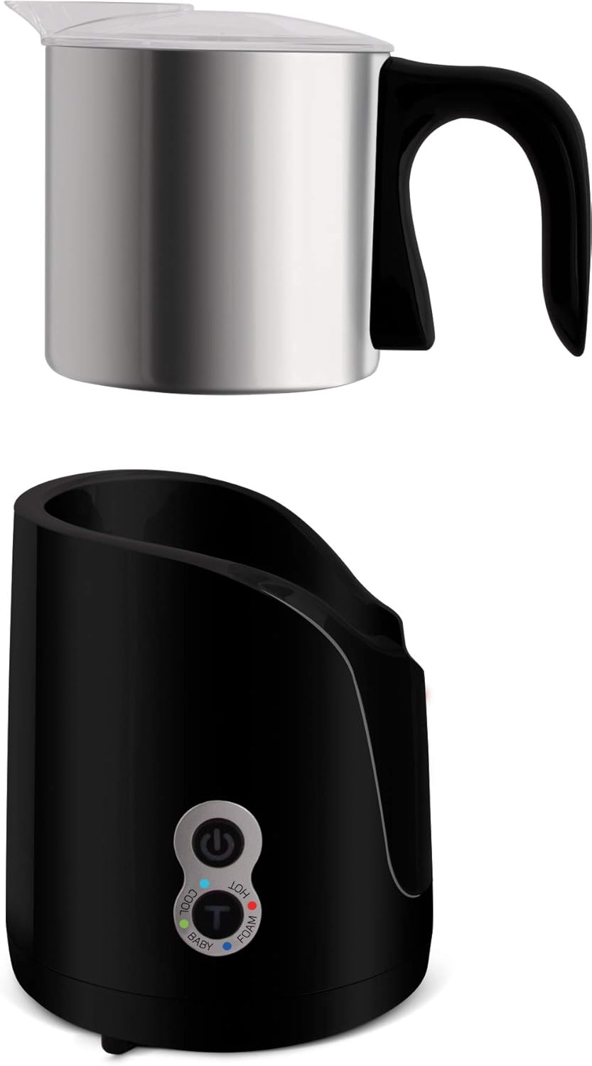 Milchaufschäumer und Heizgerät, 650 W, Schwarz