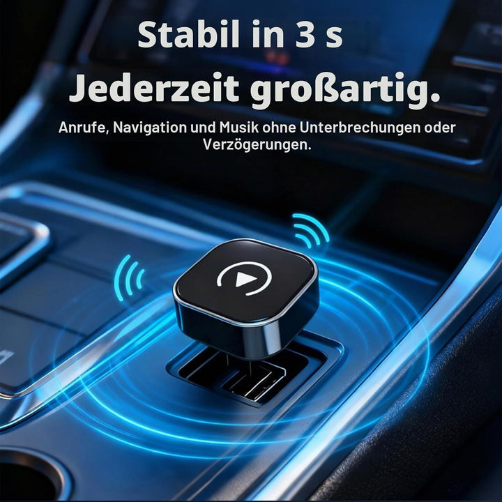 2 in 1 für Apple CarPlay & Android Auto Wireless Adapter, Car Play Adapter Auto für iPhone iOS 10+ &