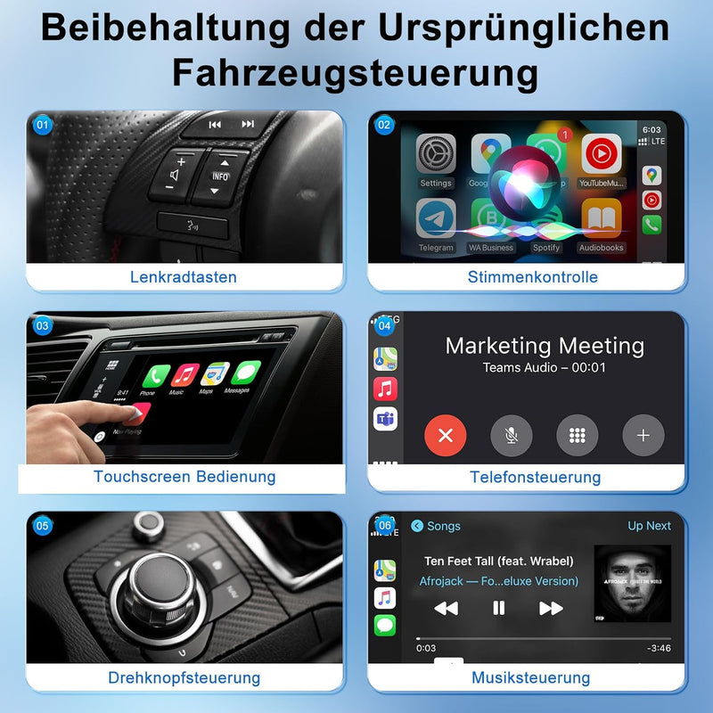 iPhone Wireless CarPlay Adapter, Wireless CarPlay Adapter Dongle für OEM, CarPlay Wireless Adpater f