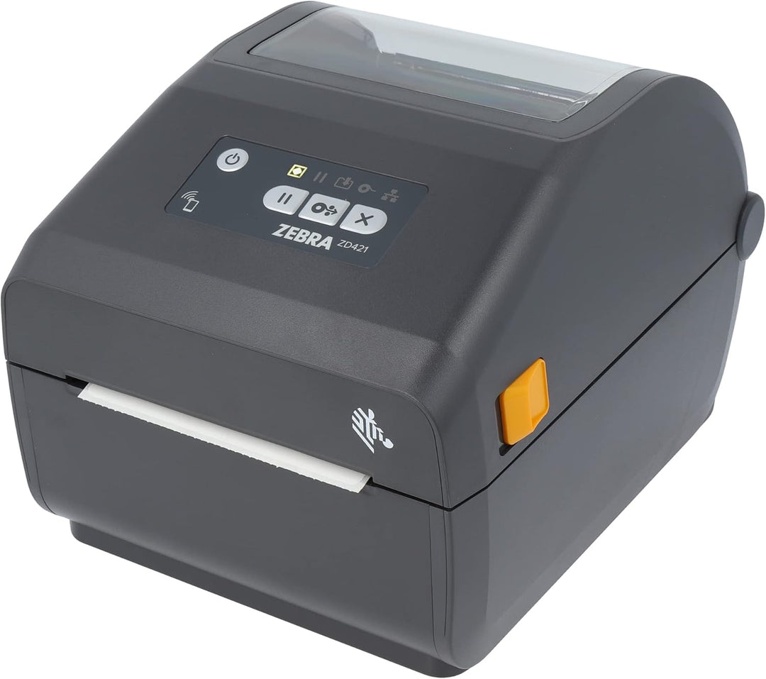 Zebra ZD421d Drucker mit Abreisskante - 203 DPI - Thermodirekt - 104 mm max. Druckbreite, BTLE, USB,