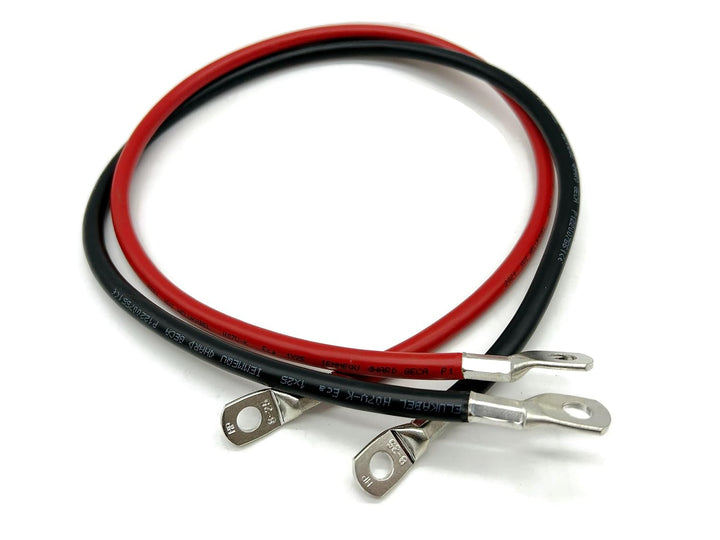 eXODA Batteriekabel Set 25 mm² 75cm M8 Kabelschuhe Rot Schwarz flexibel aus Deutschland hohe Qualitä