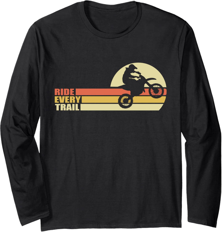 Motorcross "Ride Every Trail" Motorsport Langarmshirt