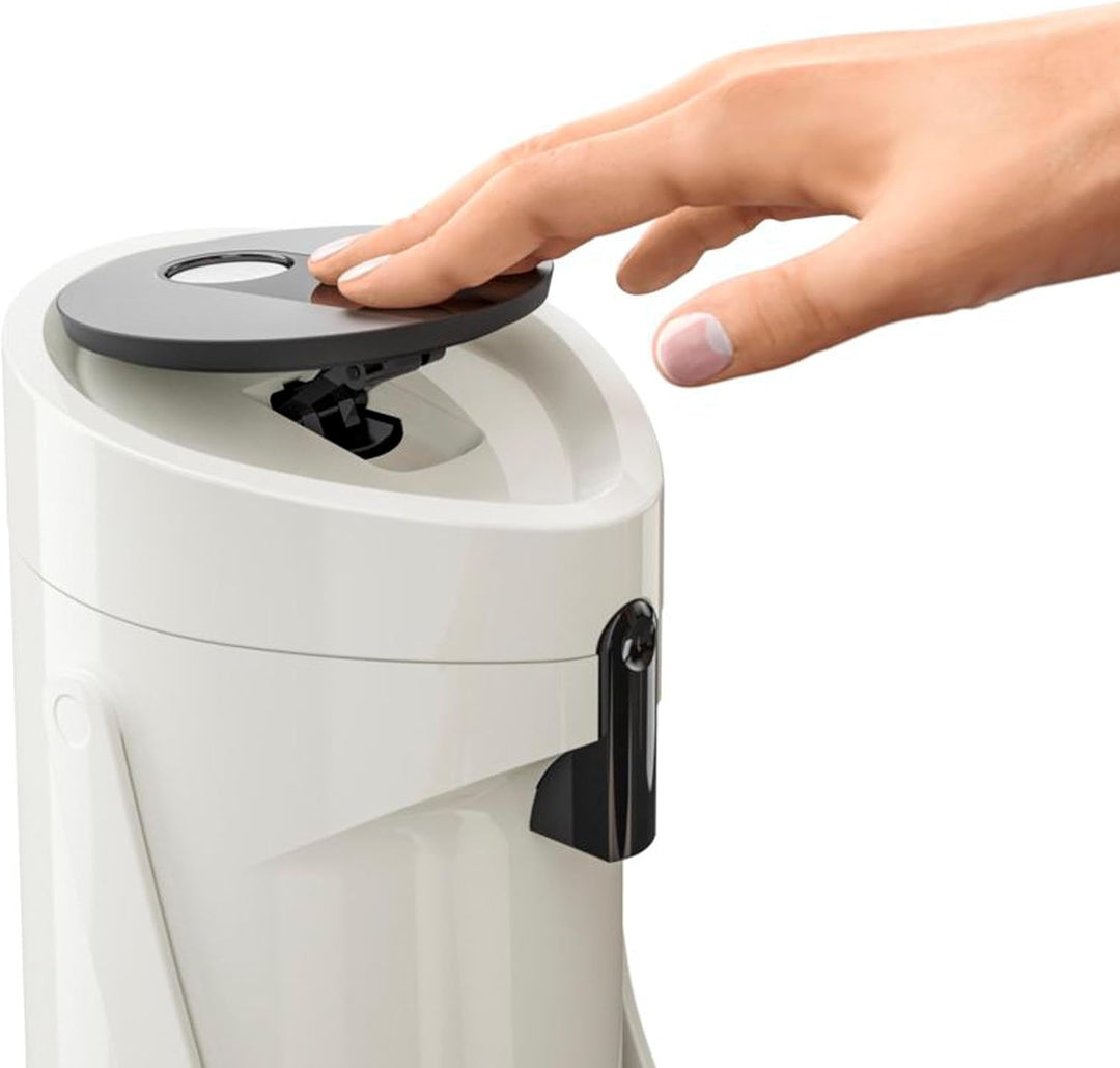 Tefal K3140214 Pumpthermoskanne, Kunststoff, Weiss, Weiss
