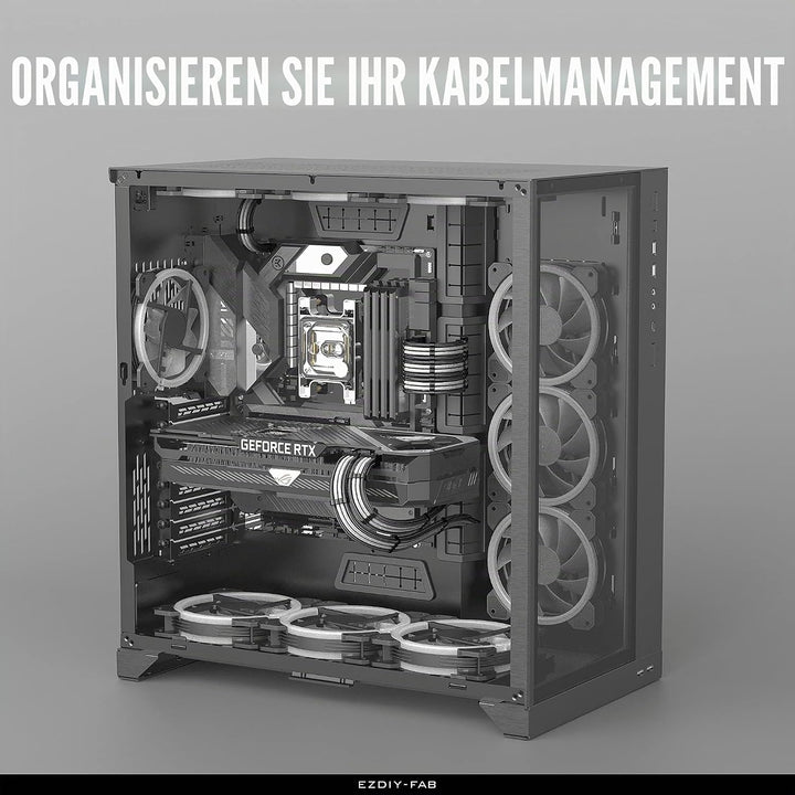 EZDIY-FAB Sleeved Cable - Kabelverlängerung für Stromversorgung mit Combs 24 Pin 8PIN 6PIN 4 + 4 Pin