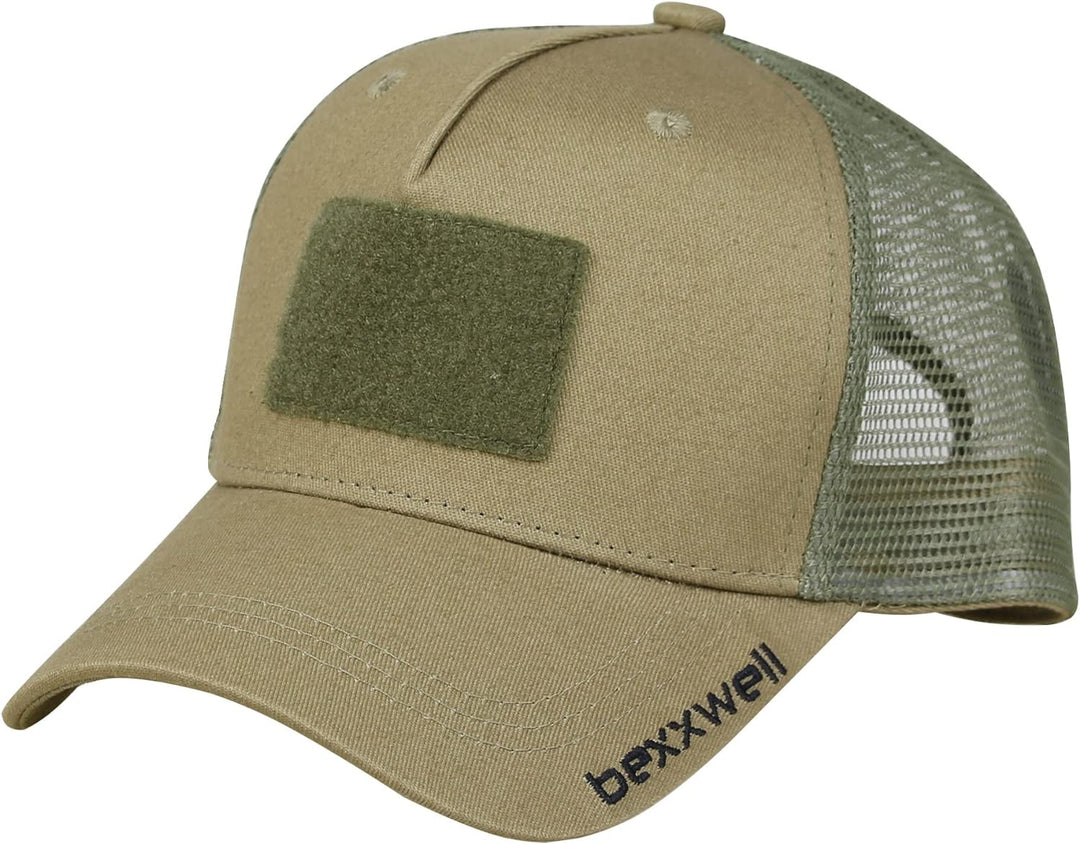 Bexxwell Trucker Cap grün mit Klett-Patch (optimale Passform, Kappe, Green, Truckercap, Logo, Cap, U