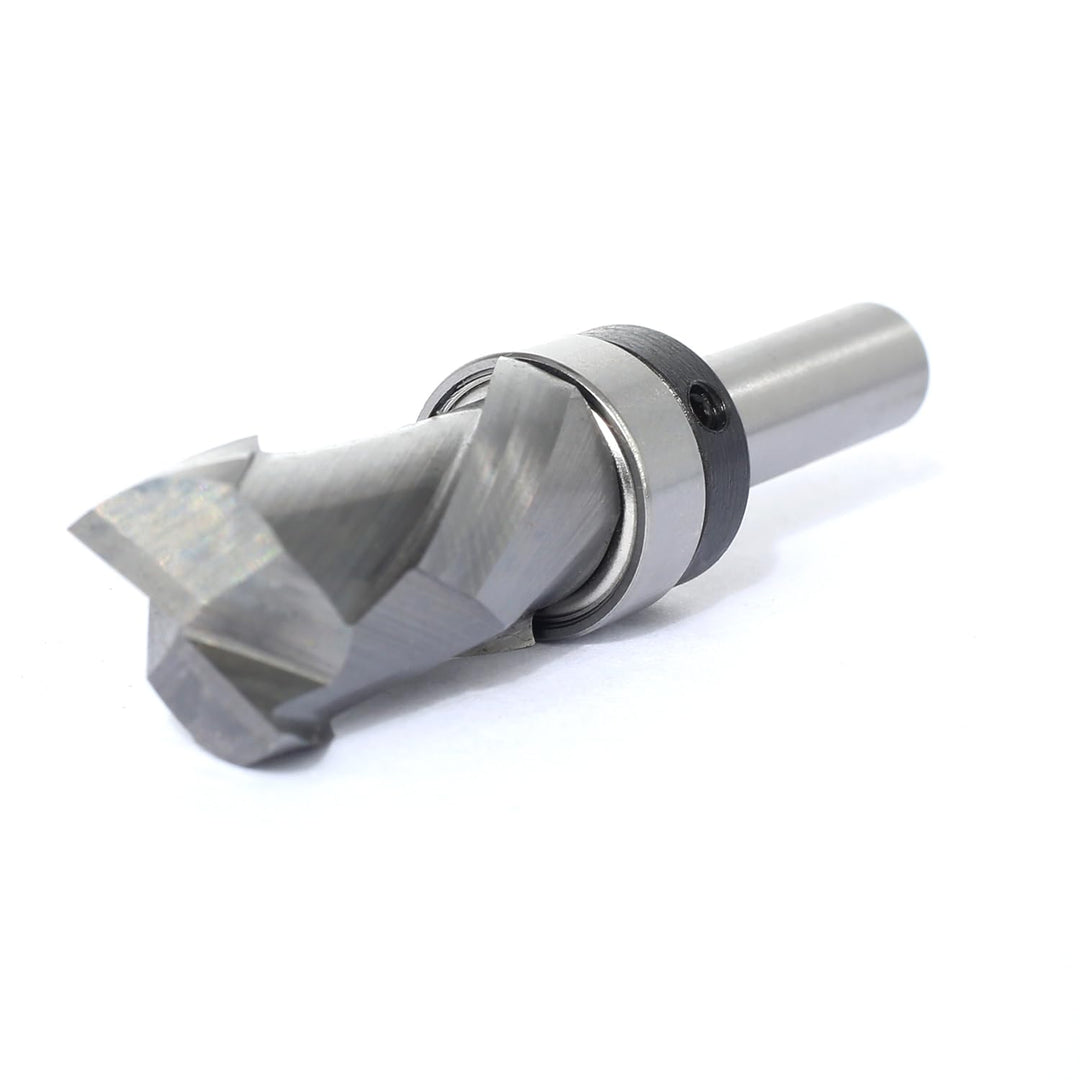 Sinoprotools Spiralfräser 8mm Schaft VHM Fräser,Kopierfräser mit 32mm Schnittlänge,Up-Down Cut Kompr