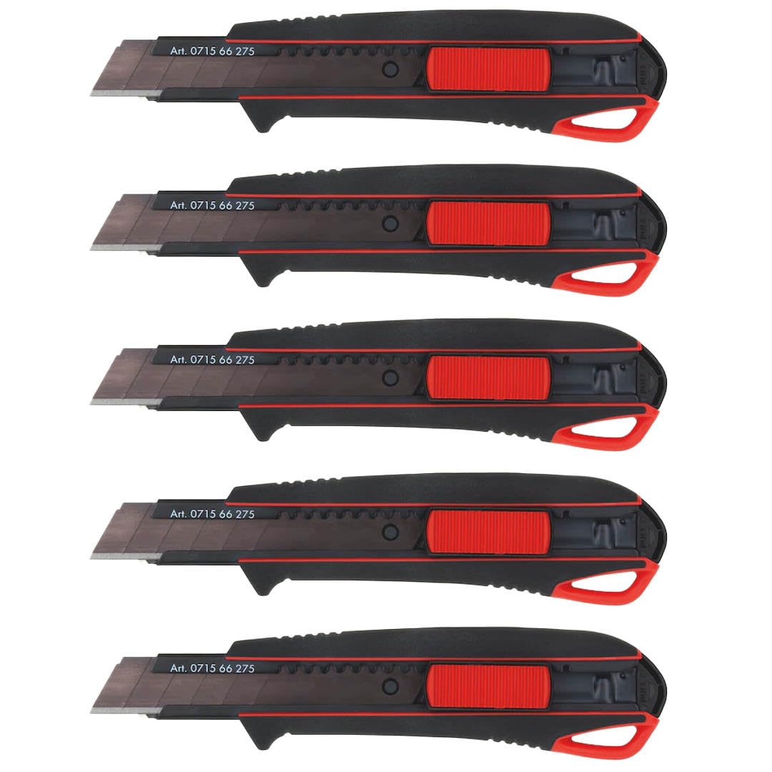 Würth 5x 2K Cutter-Messer mit Schieber incl. 3 Klingen