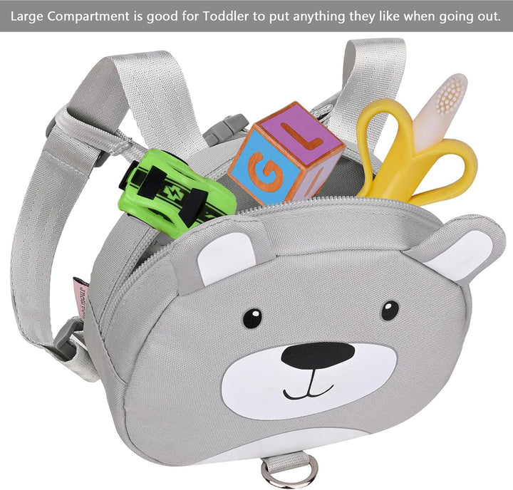 Bebamour Tier-Kleinkind-Rucksack mit Sicherheitszügeln, Mini-Tasche mit Sicherheitsleine für Kinder,