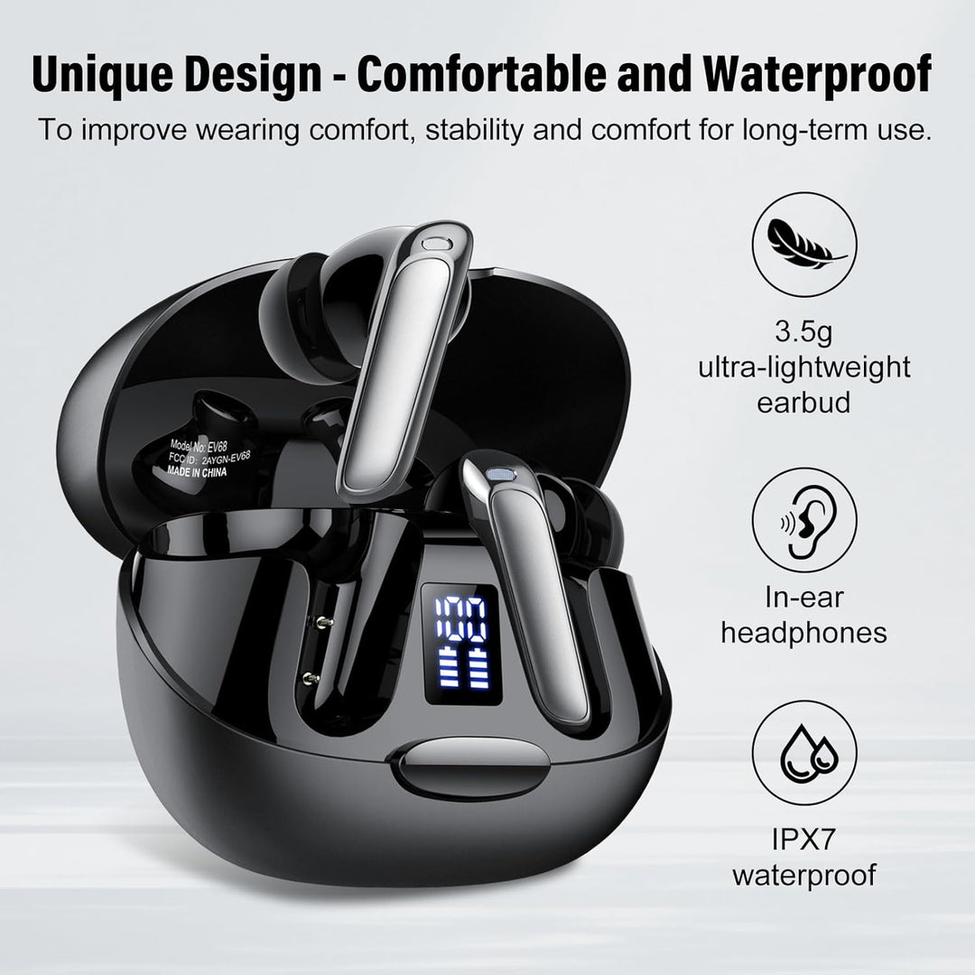 AI Kopfhörer Übersetzer, 3-in-1 Sprachübersetzer Kopfhörer 164 Sprachen mit App, 7 Übersetzungsmodi