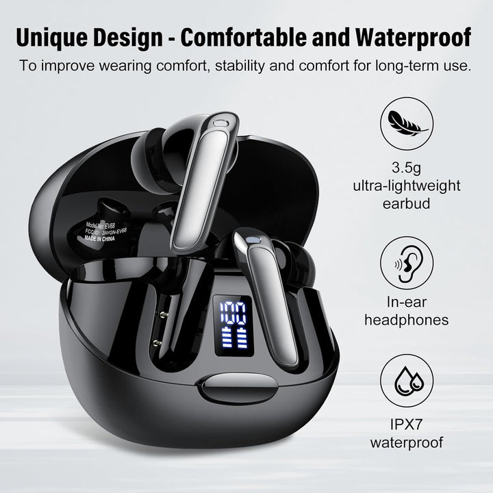 AI Kopfhörer Übersetzer, 3-in-1 Sprachübersetzer Kopfhörer 164 Sprachen mit App, 7 Übersetzungsmodi