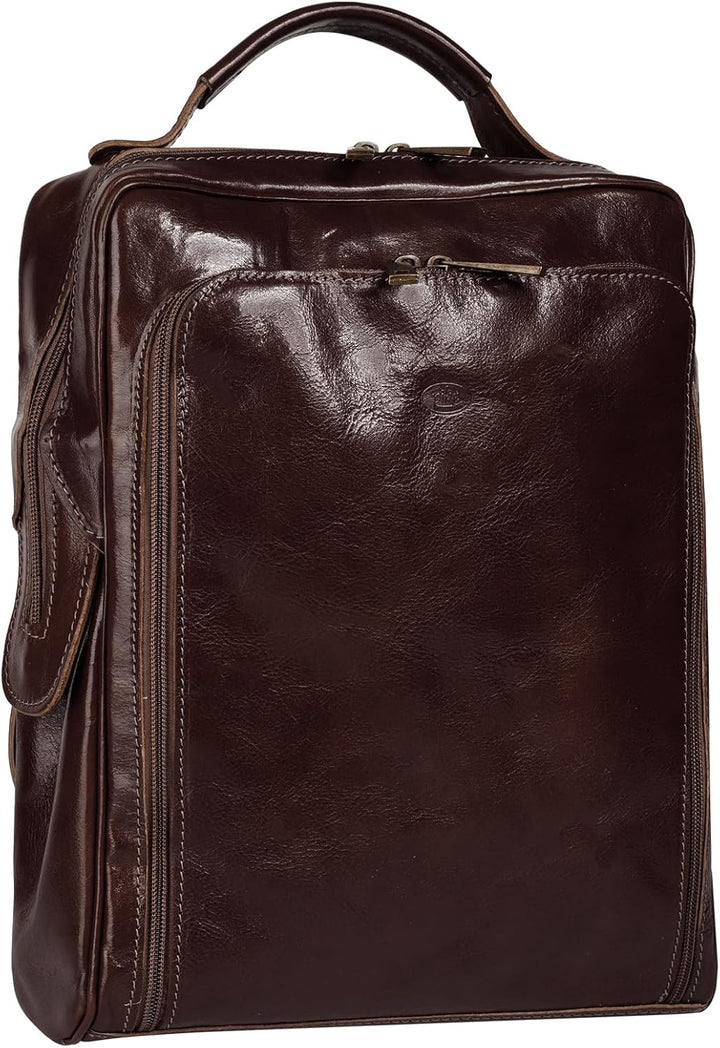 piké Rucksack Echt Leder braun Damen - 016046