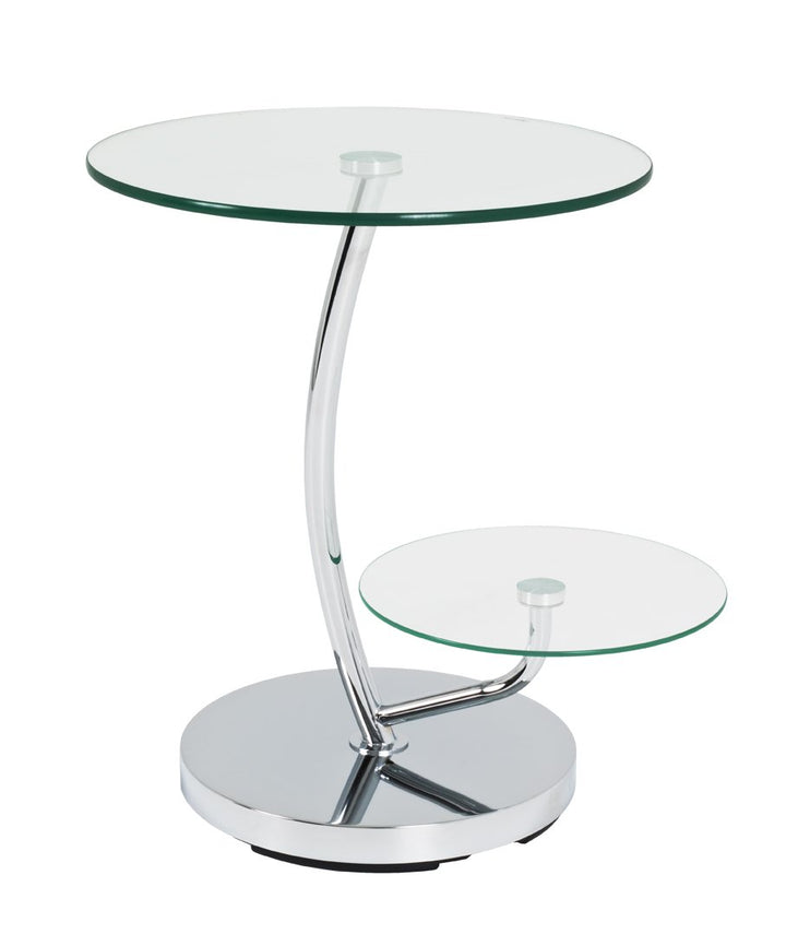 HAKU Möbel Beistelltisch, Metall, chrom, Ø 52 x H 55 cm 56 x 50 x 55 cm Chrom, 56 x 50 x 55 cm Chrom