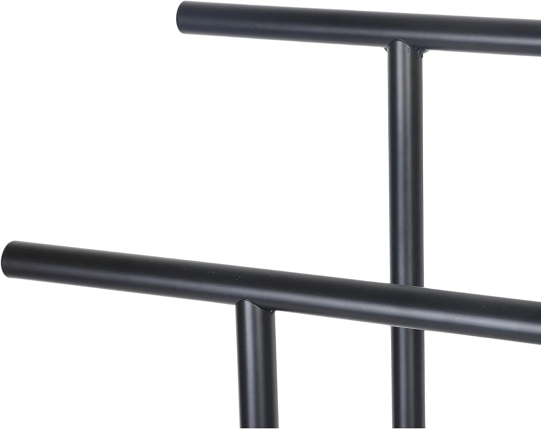 Relaxdays Handtuchständer, Ablage, 3 Stangen, HBT: 100 x 68 x 30 cm, Industrial, stehender Handtuchh