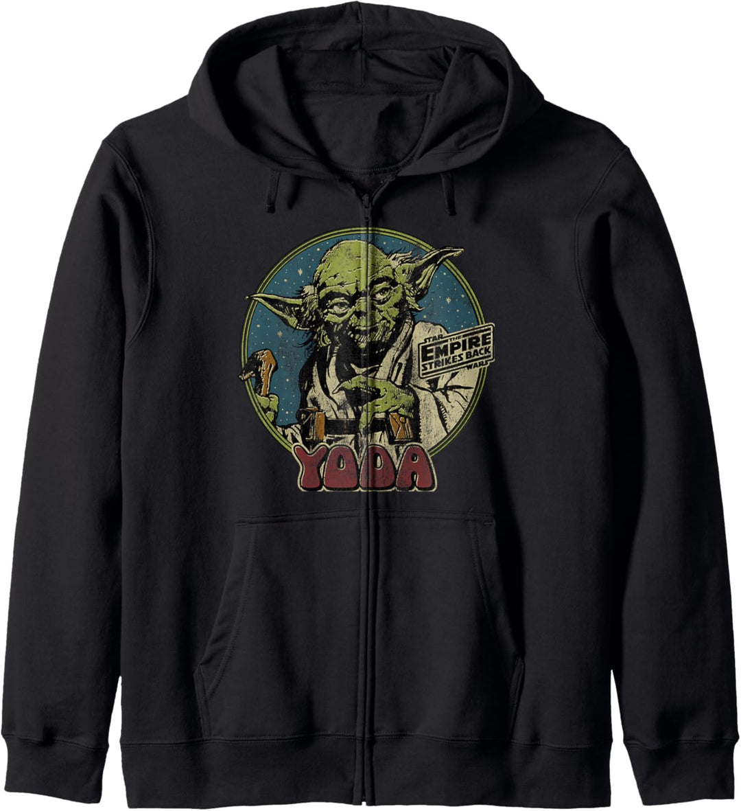 Star Wars Yoda The Empire Strikes Back Circle Portrait Kapuzenjacke