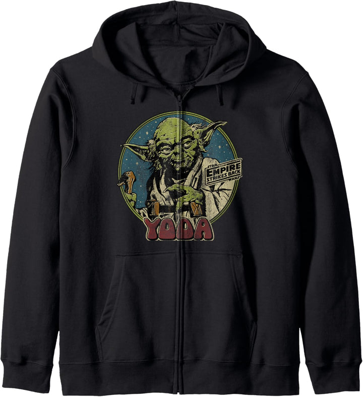 Star Wars Yoda The Empire Strikes Back Circle Portrait Kapuzenjacke
