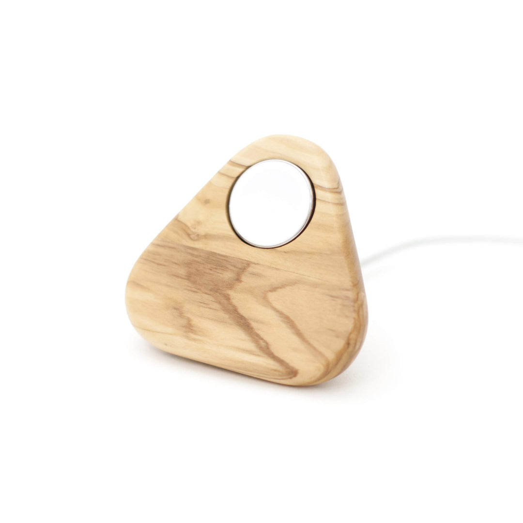 Tetra Nightstand für Apple Watch, Massive Olivenholz