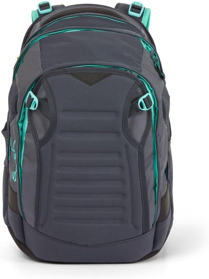 satch Match Schulrucksack Set 3tlg. inkl. Schlamperbox u. Sportbeutel Mint Phantom, Mint Phantom