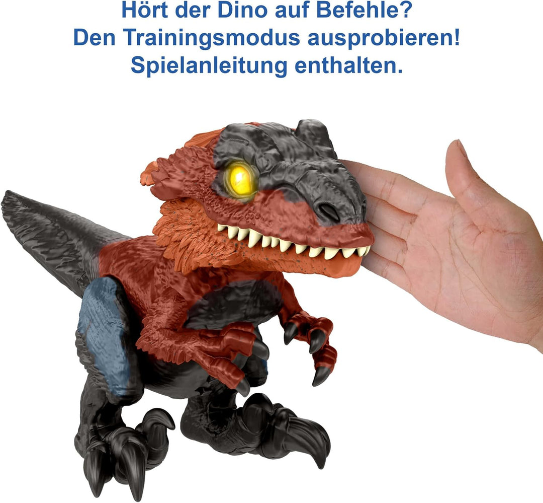 Jurassic World GYW89 - Ein neues Zeitalter – Uncaged Rowdy Roars Pyroraptor Dinosaurier-Actionfigur,