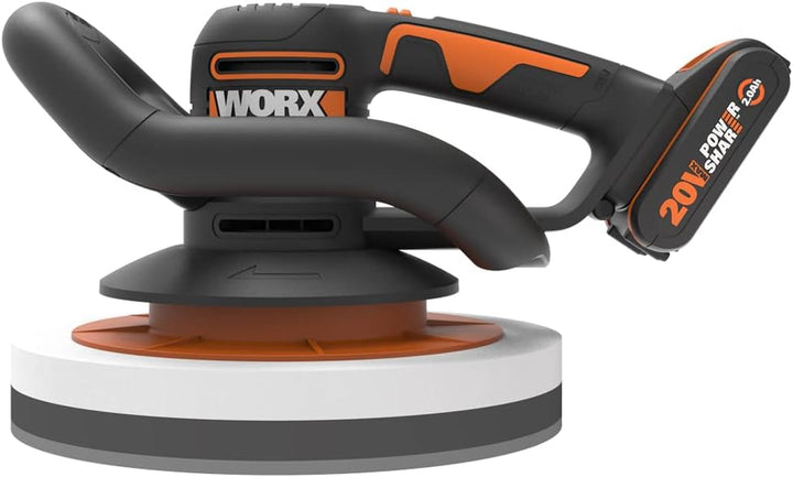 WORX WX856 Akku Poliermaschine 20V – Elektrische Poliermaschine zum Polieren im Innen- und Aussenber