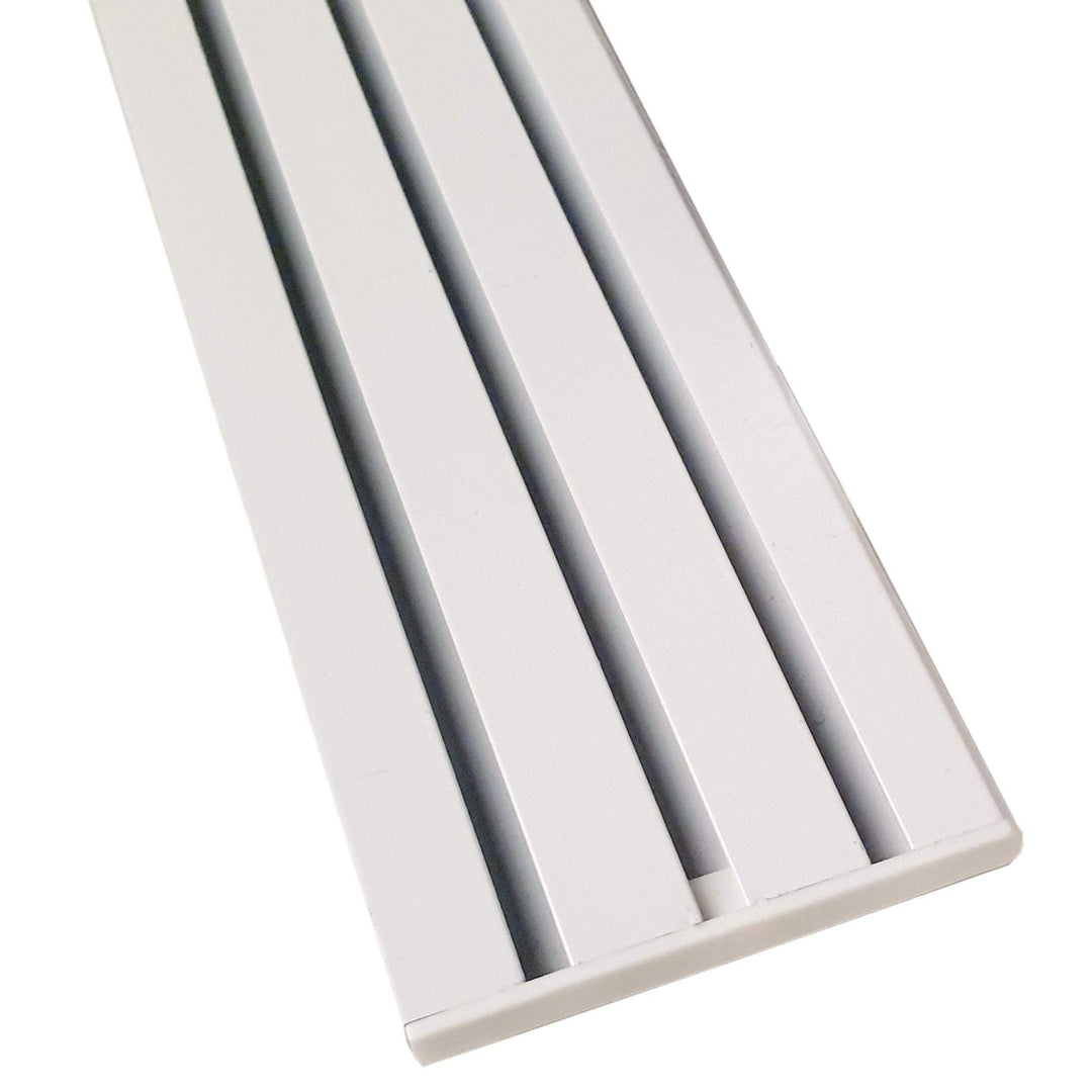 Vorhangschiene "weiss" aus Aluminium, alle Längen bis 480cm möglich, Flache Gardinenschiene (7mm), 1