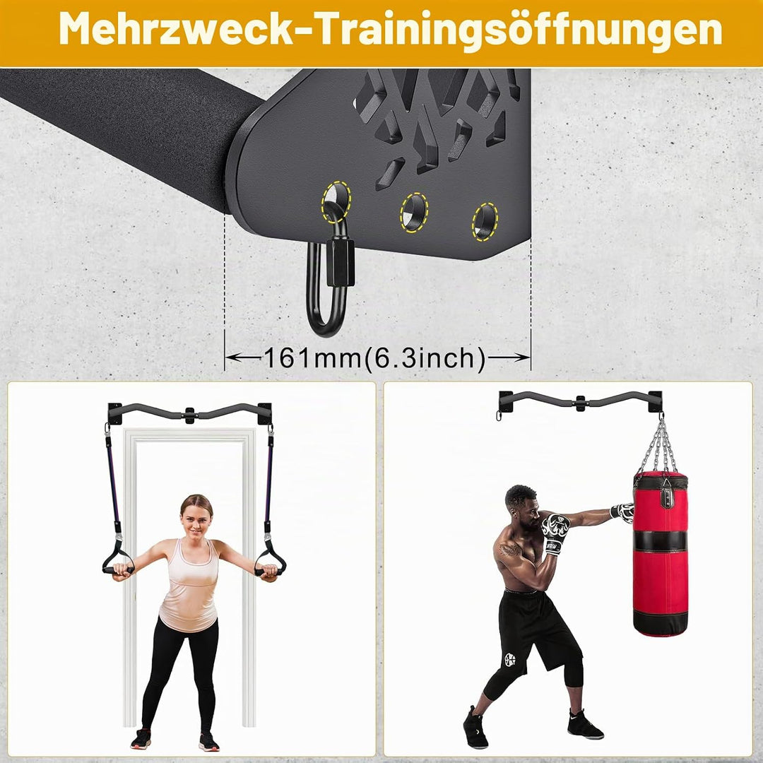 Kipika schwere Wand-Klimmzugstange, Türrahmen-Klimmzugstange für Heim-Fitnessstudio Krafttraining fü