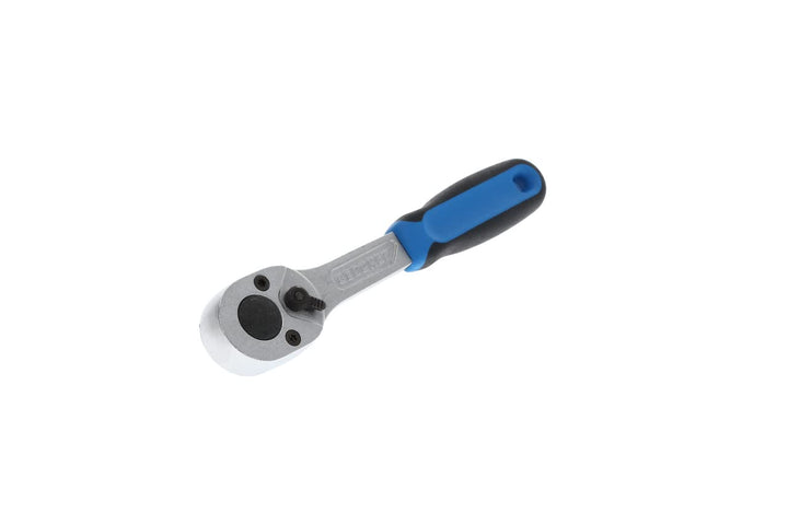 GEDORE Umschaltknarre, für 1/4 Zoll, 6,3 mm Antrieb, 15degree Rückschwenkwinkel, 129 mm lang, 2K-Gri