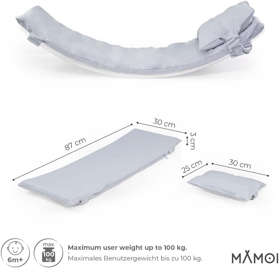 MAMOI® Matte für Balance Board Kinder, Kissen für Balance Board wippe, Balancieren und Gleichgewicht