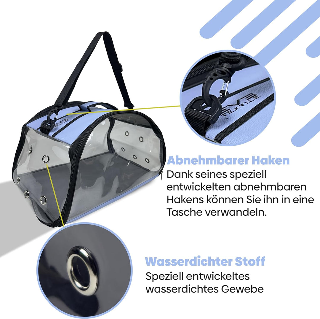 EVE Textile Hunde Tragetasche | Katzen Tragetasche | Hundetasche | Katzentasche | Hunde Umhängetasch