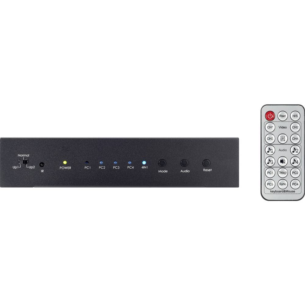 SpeaKa Professional SP-KVM-340 4 Port KVM-Umschalter