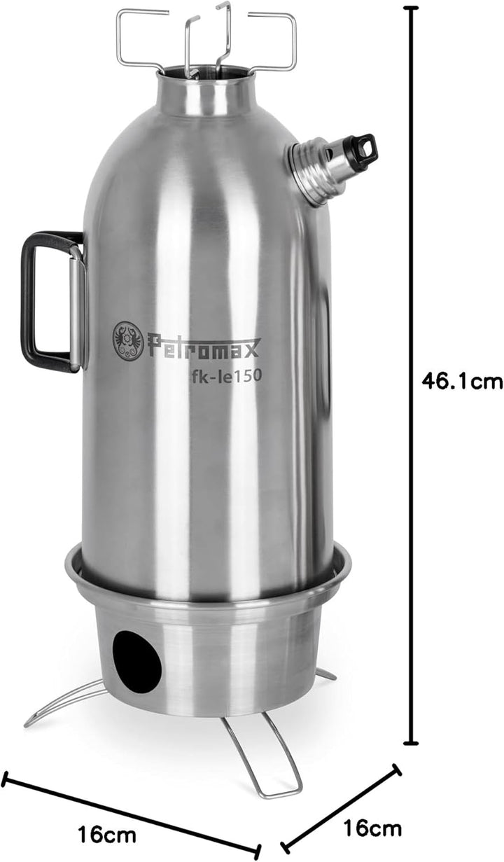 Petromax Feuerkanne Edelstahl in verschiedenen Grössen 1,5 Liter, 1,5 Liter