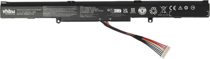 vhbw Akku kompatibel mit Asus N752VX-GC116T, N752VX-GC120T, N752VX-GC128T, N752VX-GC131T Notebook (3