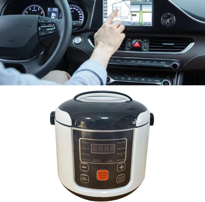 Mini -Reiskocher für Auto - 12 V/24 V Tragbarer Elektroreiskocher für LKW &amp; Autos - Ideal für Reisen