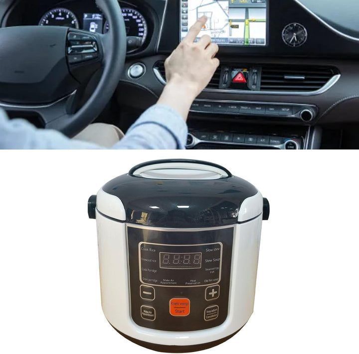 Mini -Reiskocher für Auto - 12 V/24 V Tragbarer Elektroreiskocher für LKW &amp; Autos - Ideal für Reisen