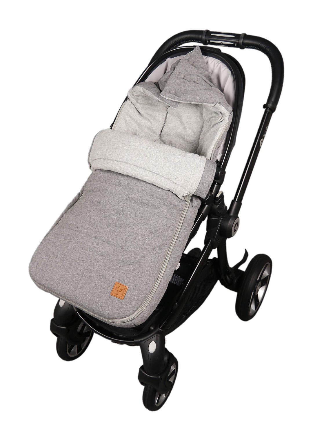 Kaiser 6578223 Sommer Fusssack Jessy Jersey, Fb. anthracite, Perfekt für warme Tage geeignet, 6-36 M