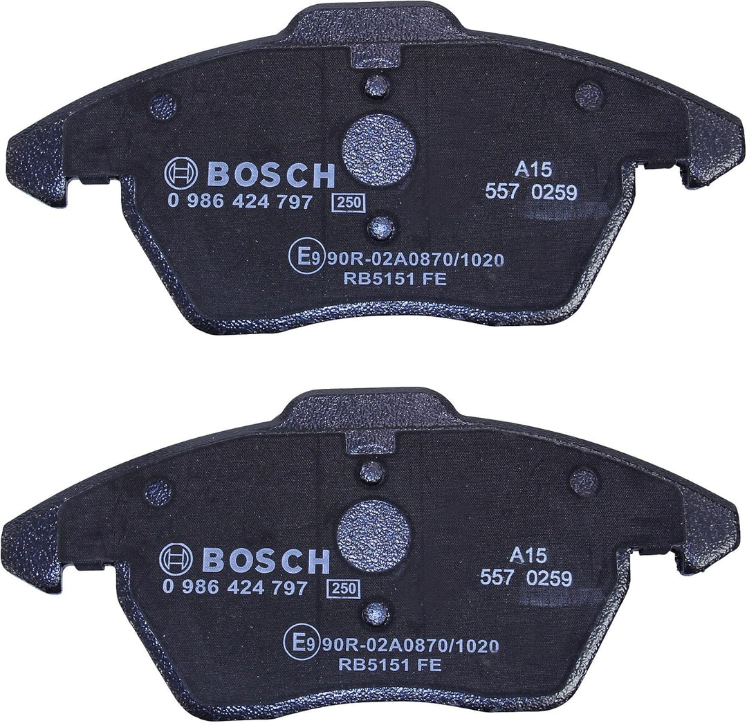 Bosch BP938 Bremsbeläge - Vorderachse - ECE-R90 Zertifizierung - vier Bremsbeläge pro Set Single, Si